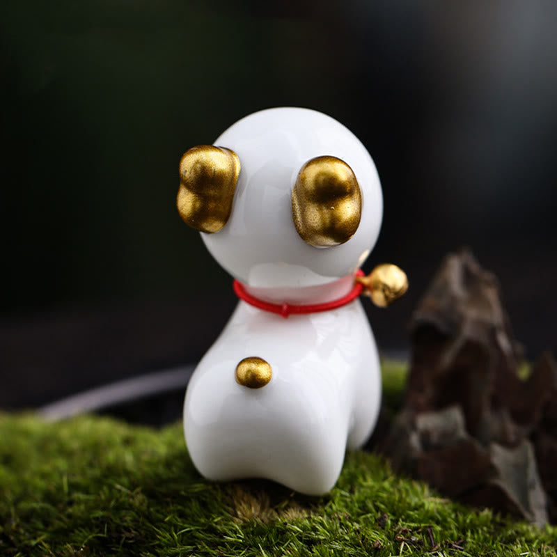 Buddha Stones Mini Jeleń Herbata Zwierzę Ceramiczne Figurka Dekoracja Biurka Domowego