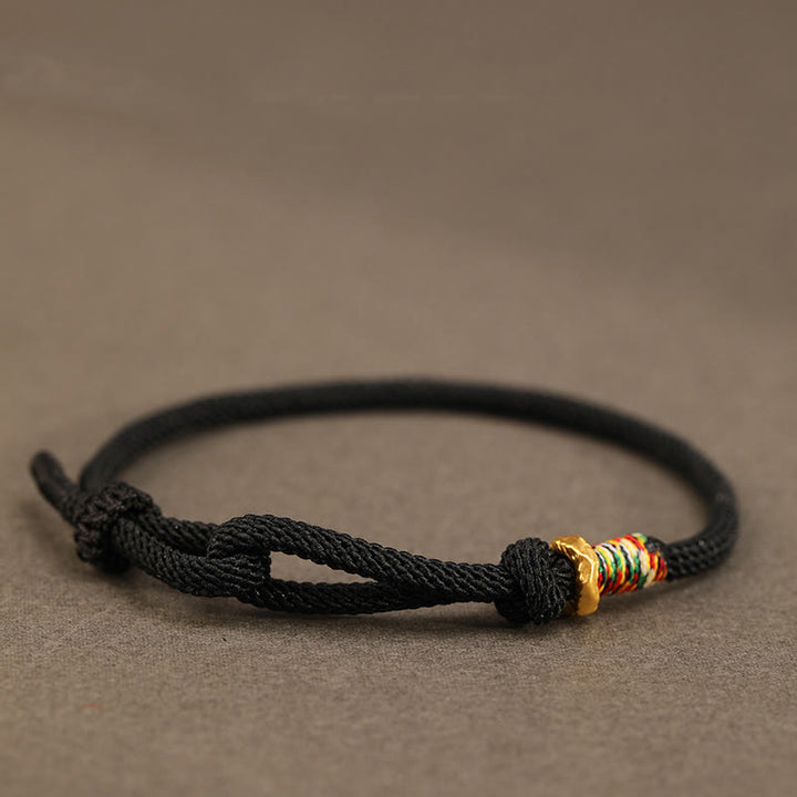 Buddha Stones Czerwony Sznur 925 Srebro Sterling 999 Srebrna Bransoletka Moneta Szczęścia