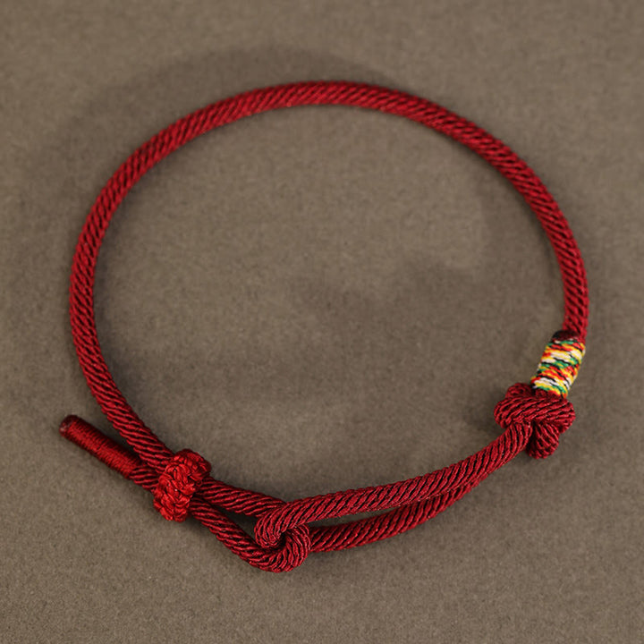 Buddha Stones Czerwony Sznur 925 Srebro Sterling 999 Srebrna Bransoletka Moneta Szczęścia