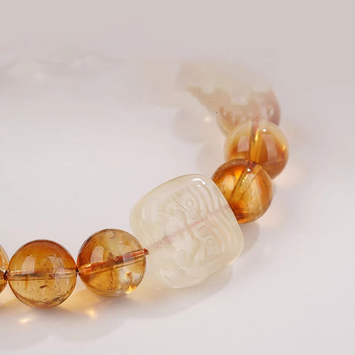 Bransoletka Buddha Stones Topaz Zashi Lhamo Kindness