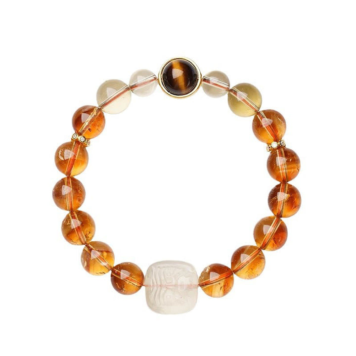 Bransoletka Buddha Stones Topaz Zashi Lhamo Kindness