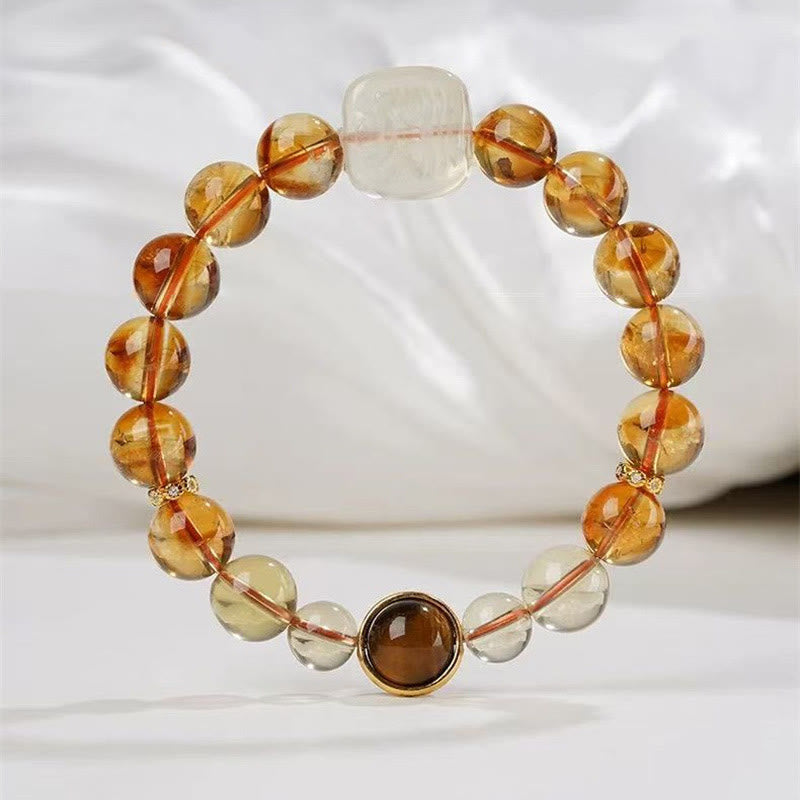 Bransoletka Buddha Stones Topaz Zashi Lhamo Kindness