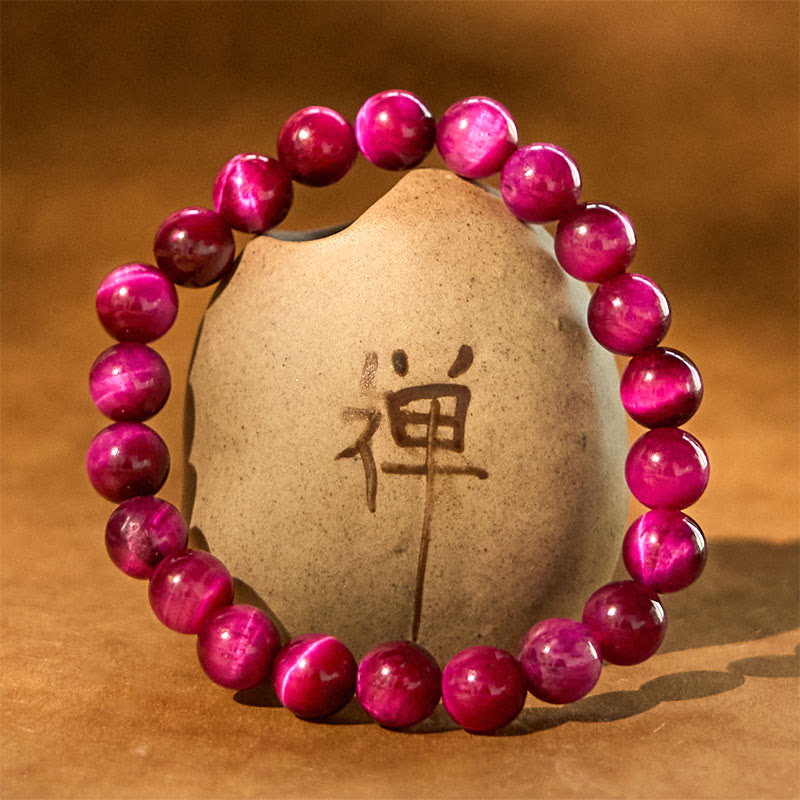 Bransoletka Buddha Stones Red Tiger Eye Calm