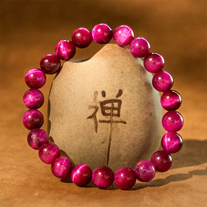 Bransoletka Buddha Stones Red Tiger Eye Calm