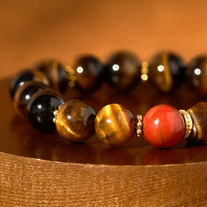 Bransoletka Buddha Stones Tiger Eye Courage