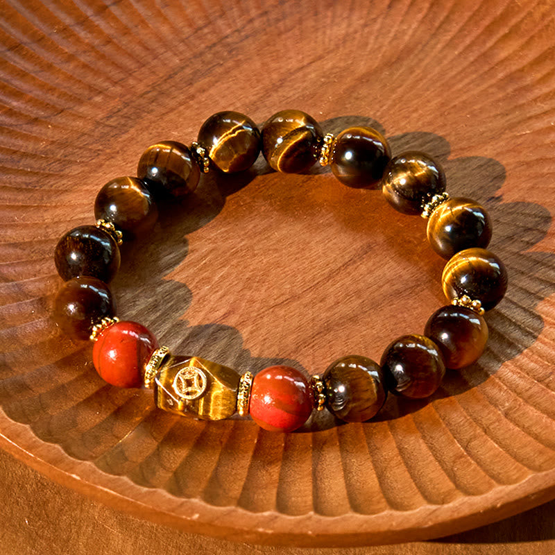 Bransoletka Buddha Stones Tiger Eye Courage