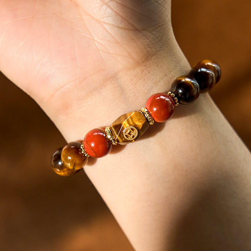 Bransoletka Buddha Stones Tiger Eye Courage
