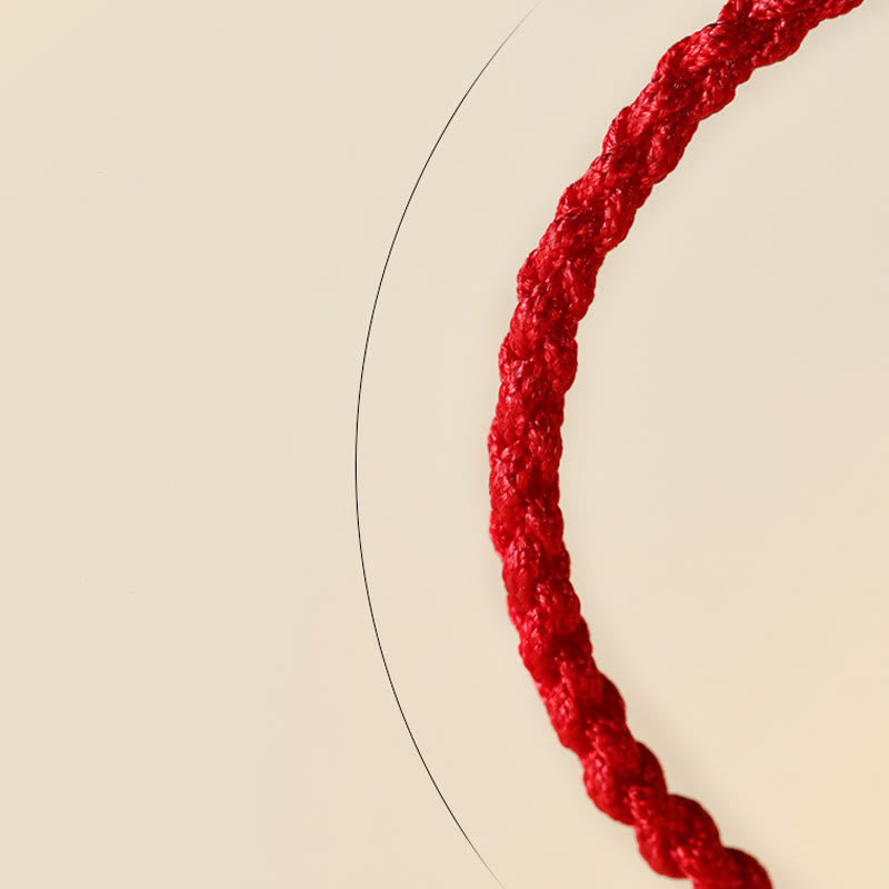 Buddha Stones Hetian Jade Czarny Onyks Czerwony Agat Koraliki Bransoletka Szczęścia Pleciona