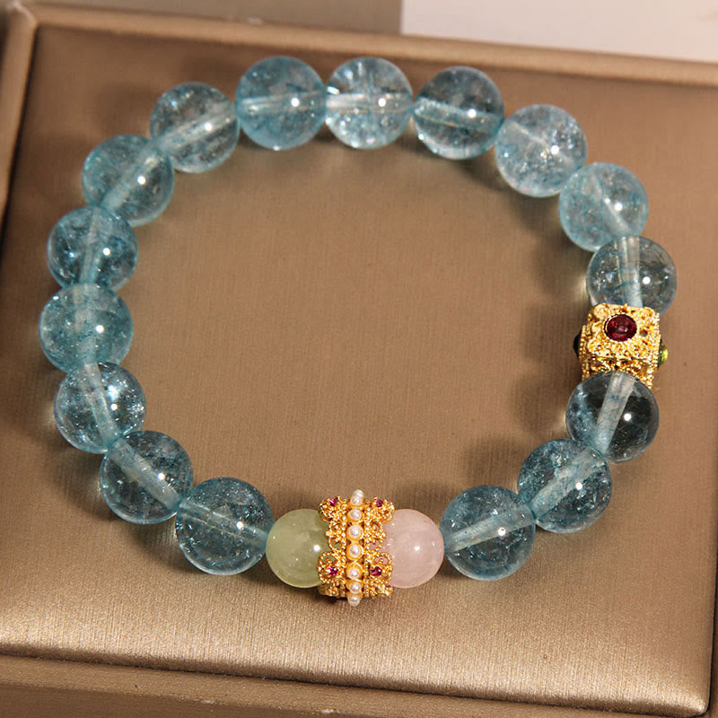 Bransoletka komunikacyjna z naturalnego kyanitu z Buddha Stones