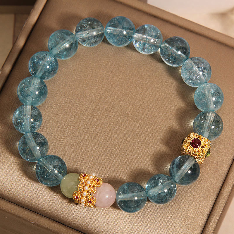 Bransoletka komunikacyjna z naturalnego kyanitu z Buddha Stones