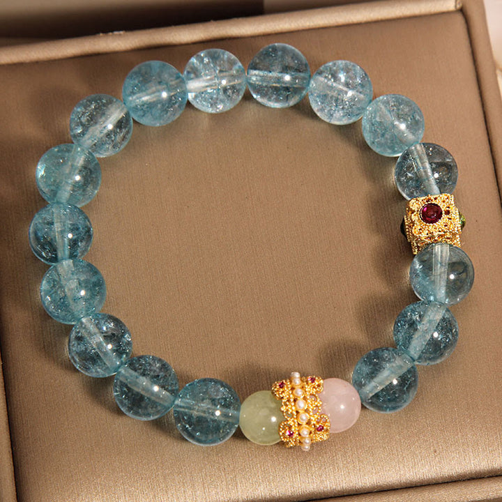 Bransoletka komunikacyjna z naturalnego kyanitu z Buddha Stones