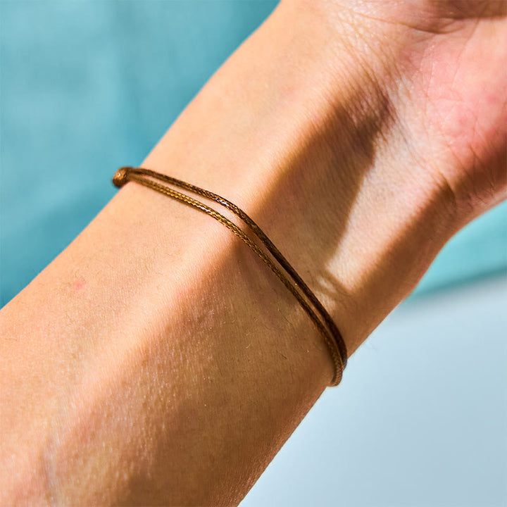 Buddha Stones Naturalne Tahitańskie Czarne Perły Koraliki Woskowa Lina Uzdrawiająca Bransoletka