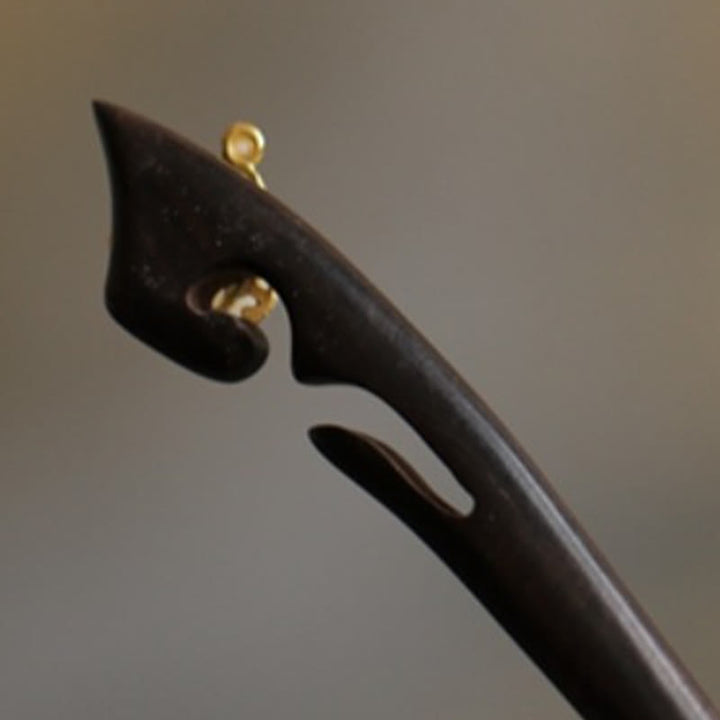 Buddha Stones Pomyślna Chmura Sandałowiec Królik Ochrona Spinka Do Włosów