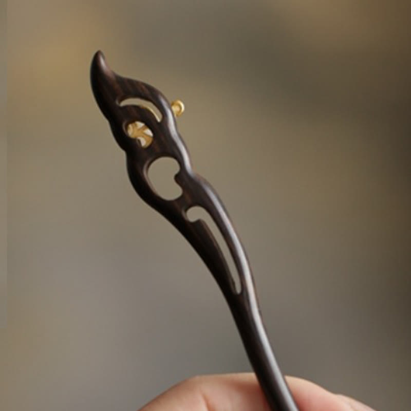 Buddha Stones Pomyślna Chmura Sandałowiec Królik Ochrona Spinka Do Włosów