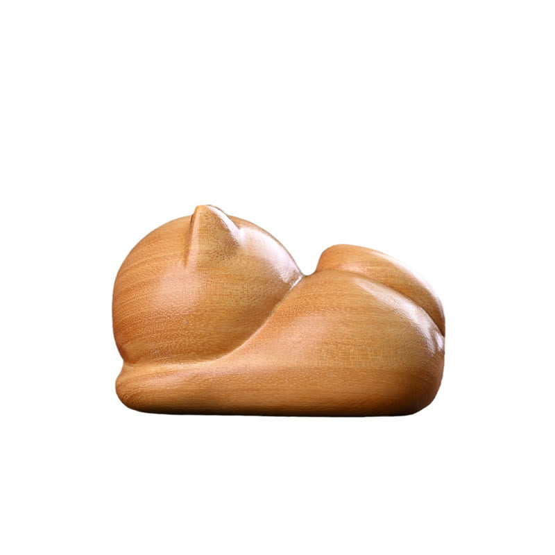 Buddha Stones Małe Słodkie Pewne Siedzące Koty Sandałowe Uzdrawiające Dekoracje Domu - image 17