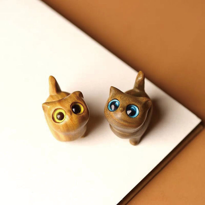 Buddha Stones Zielone drzewo sandałowe Drewno hebanowe Drzewo sandałowe Małe liście Czerwone drzewo sandałowe Miniaturowa dekoracja pokoju Lucky Cat - image 1