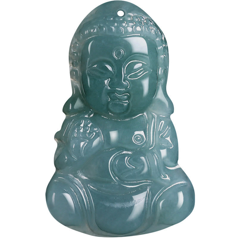 Buddha Stones Jade Baobao Budda Naszyjnik Dobrobyt Wisiorek - image 9