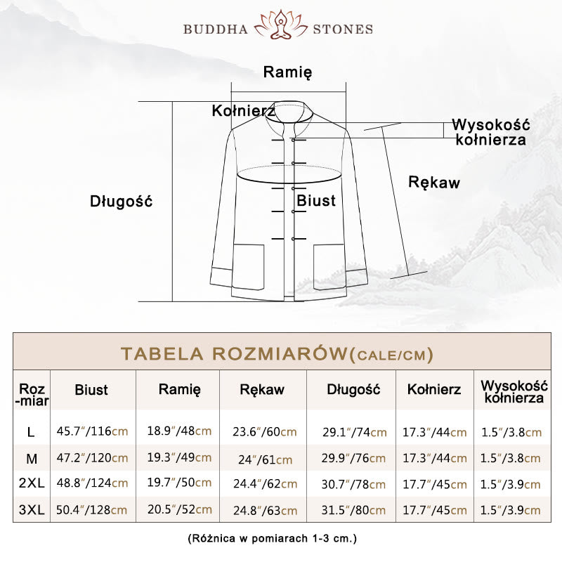 Buddha Stones 2 szt. męski garnitur Tang z wzorem ryby Koi, żabą i guzikami, długi rękaw, spodnie, zestaw - image 5