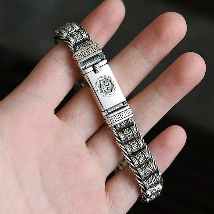 Buddha Stones Tybetańskie Miedziana Klamra Om Mani Padme Hum Peace Metal Bransoletka - image 10