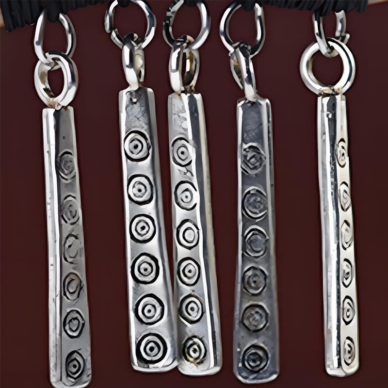 Buddha Stones Srebrny frędzel Zielony sandałowiec Kojąca spinka do włosów