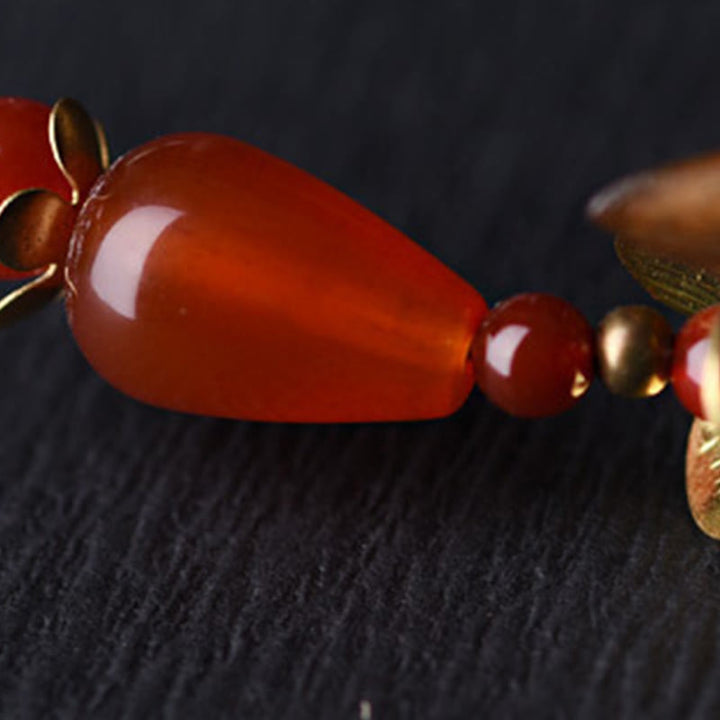 Buddha Stones Srebrny frędzel Zielony sandałowiec Kojąca spinka do włosów