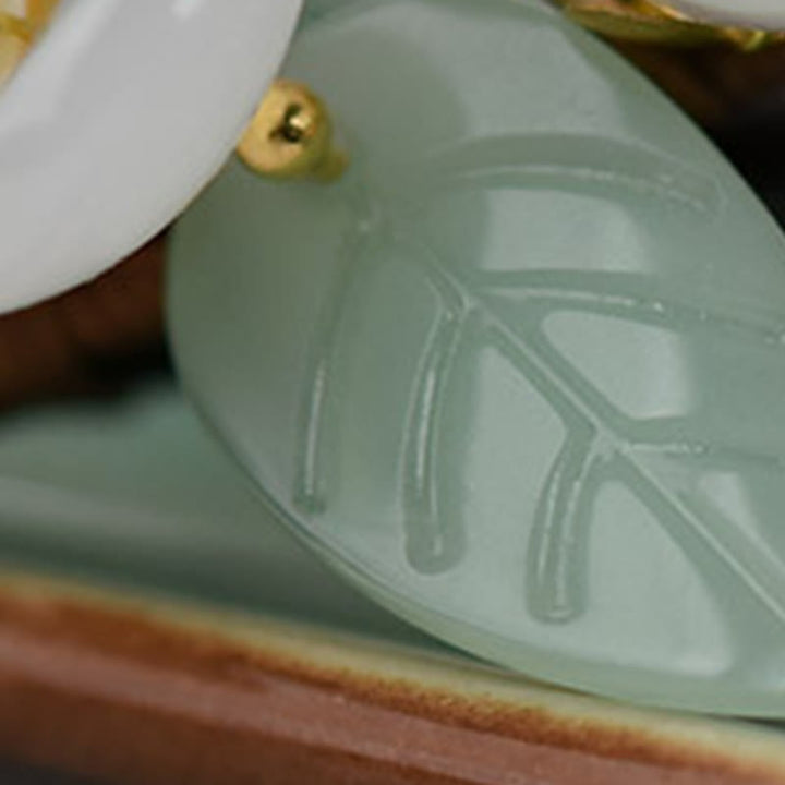 Buddha Stones Drewno Liuli Magnolia Kwiaty Perła Ochrona Spinka Do Włosów