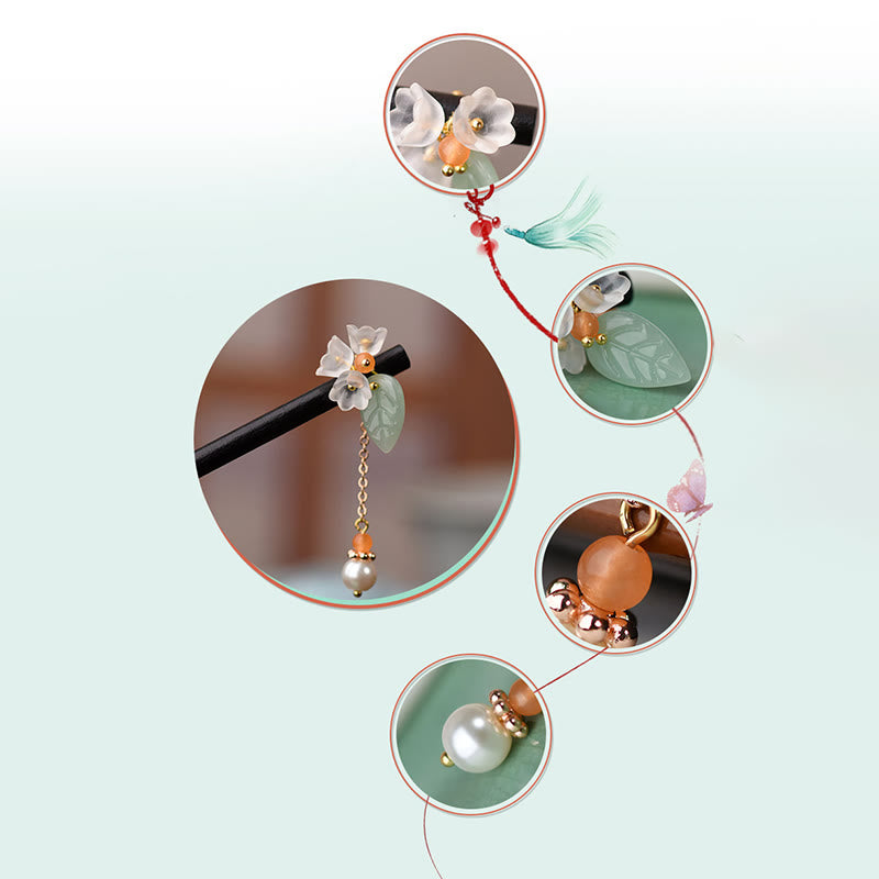 Buddha Stones Ebony Liuli Konwalia Odwaga Spinka do włosów