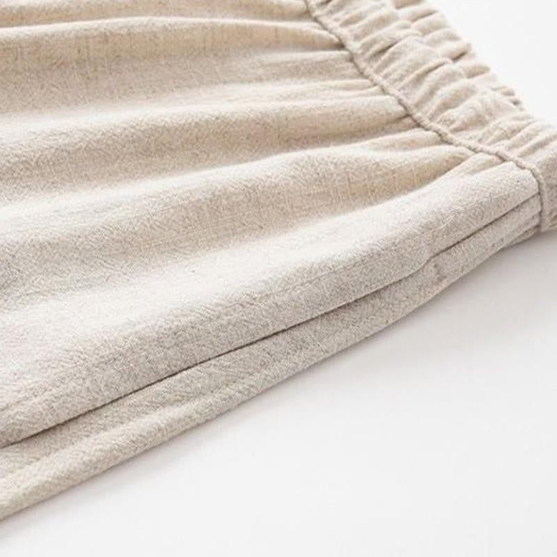 Buddha Stones, 2-częściowy zestaw Tang Suit z żabą i guzikami, z długim rękawem i spodniami - image 6