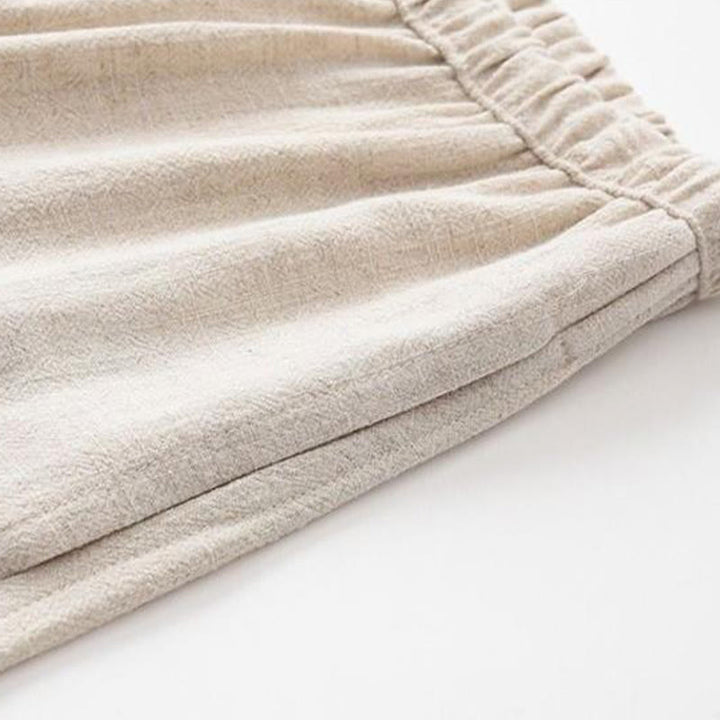 Buddha Stones, 2-częściowy zestaw Tang Suit z żabą i guzikami, z długim rękawem i spodniami - image 6