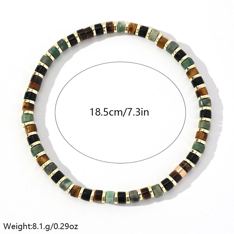 Bransoletka wspierająca Buddha Stones Naturalny hematyt Tygrysie oko