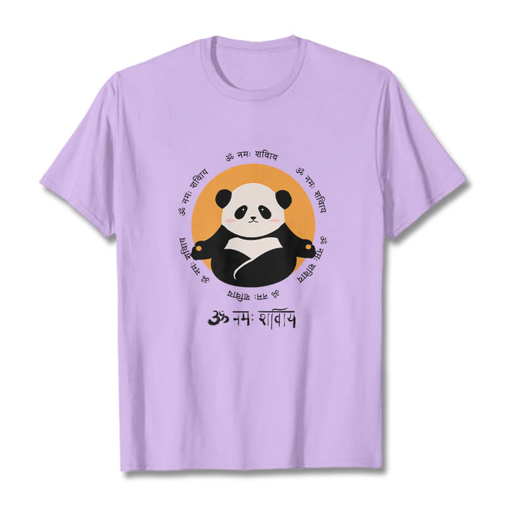 Buddha Stones Panda w sanskrycie Namah Shivaya - Śliwka - 2XL - image 17
