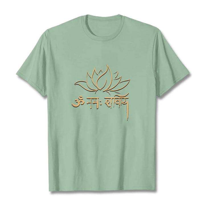 Buddha Stones Kamienie Lotosu w sanskrycie Namah Shivaya - PaleGreen - 2XL - image 15