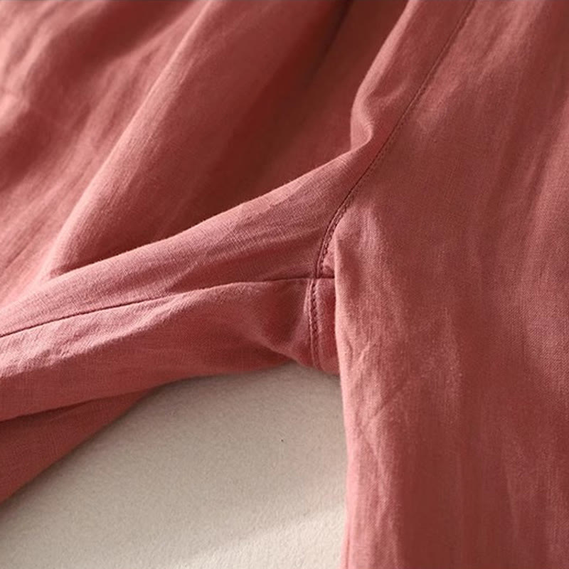 Spodnie damskie Buddha Stones Commute Color Contrast ze ściągaczem, długość 7-8, z kieszeniami - image 4