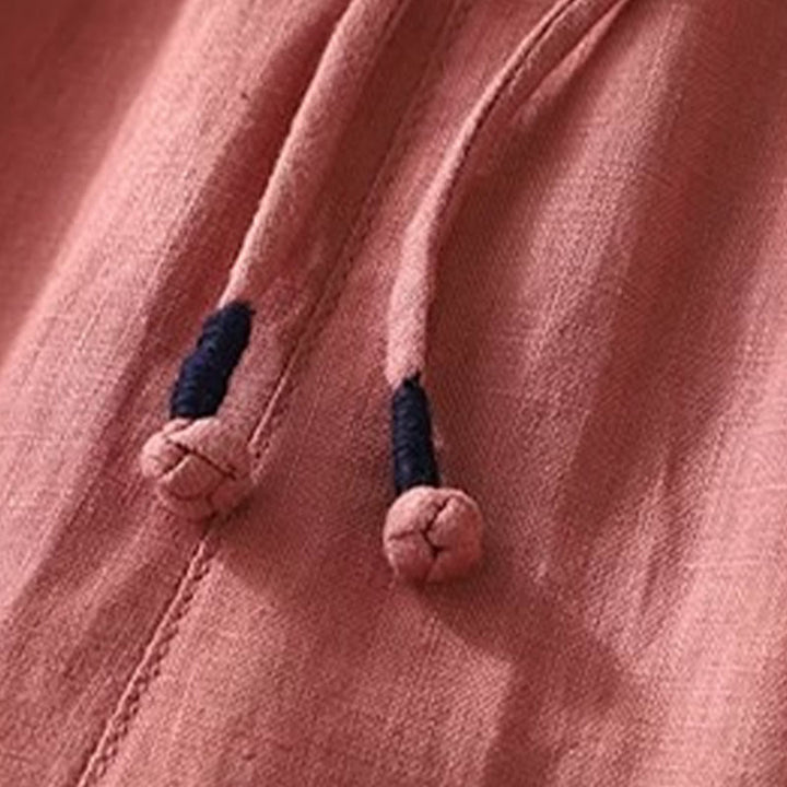 Spodnie damskie Buddha Stones Commute Color Contrast ze ściągaczem, długość 7-8, z kieszeniami - image 3