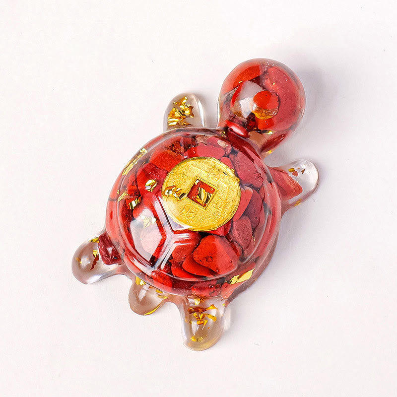 Buddha Stones Małe Różnorodne Kryształowe Zielone Awenturyny Ametystowe Żółwie Miedziane Monety Szczęście Dekoracja Domu