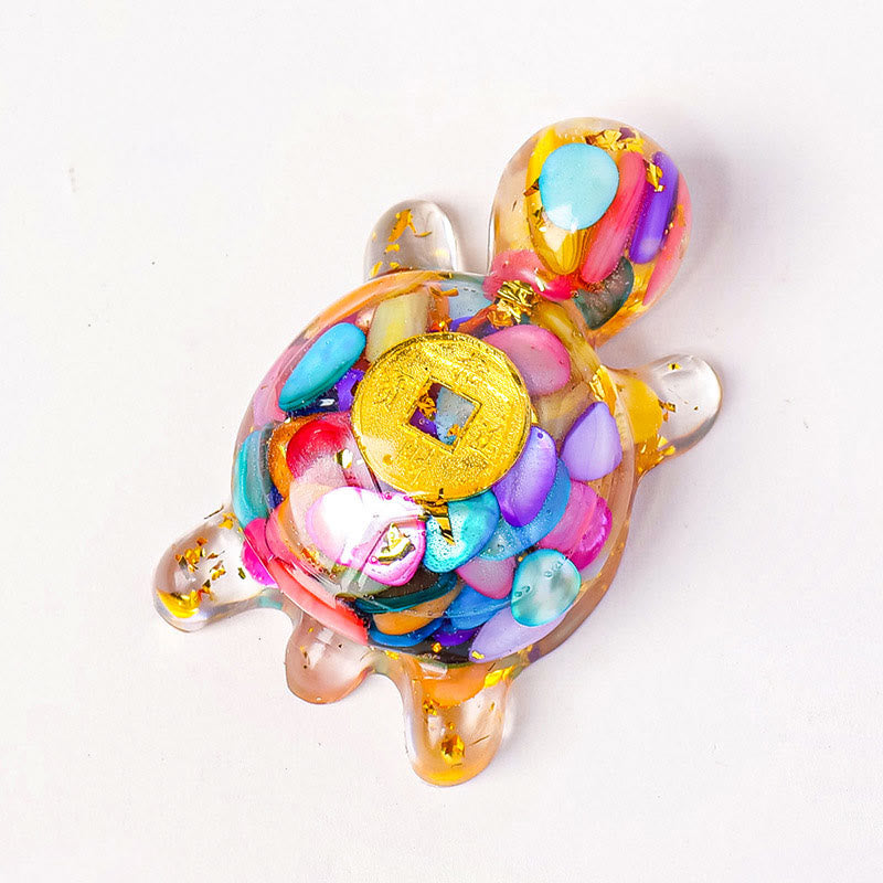 Buddha Stones Małe Różnorodne Kryształowe Zielone Awenturyny Ametystowe Żółwie Miedziane Monety Szczęście Dekoracja Domu