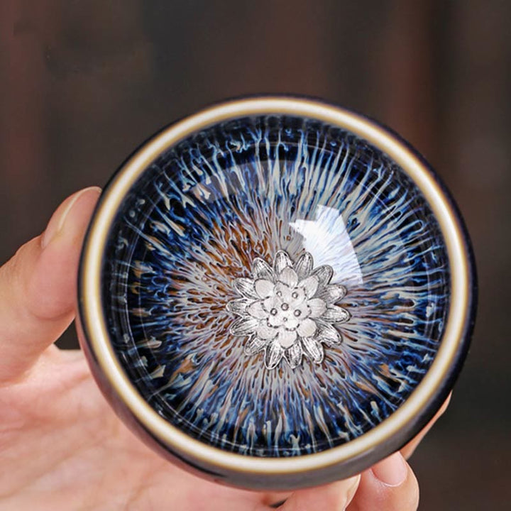 Buddha Stones ręcznie robione chińskie Jianzhan Koi Fish Lotus Dragon Phoenix 12 chińskich zodiaków Ceramiczny kubek do herbaty Kung Fu 70ml