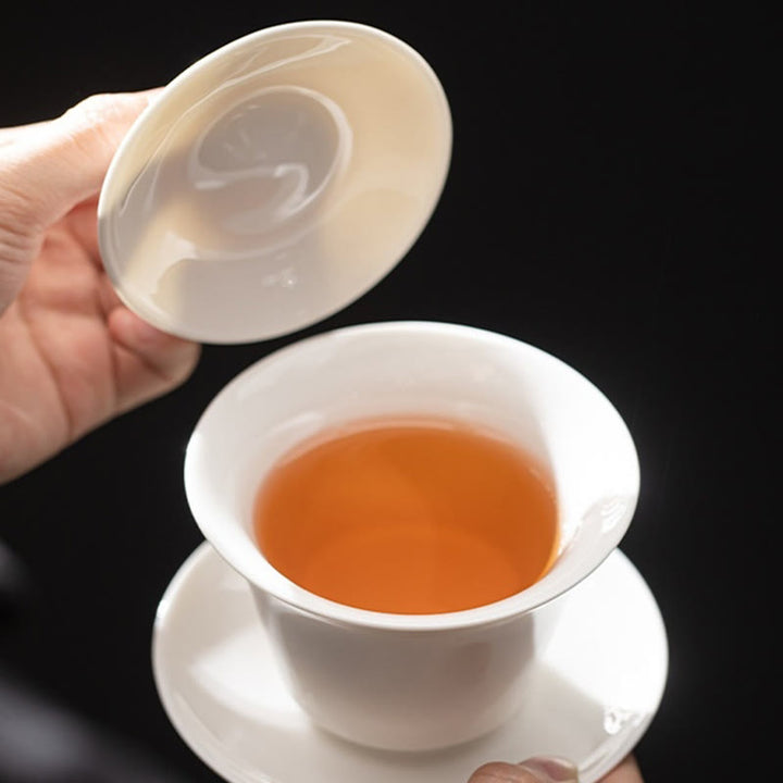 Buddha Stones Thangka Smok Buddowie Dunhuang Ceramiczny Gaiwan Sancai Kung Fu Filiżanka Do Herbaty I Spodek Z Pokrywką Pudełko Prezentowe 180 ml