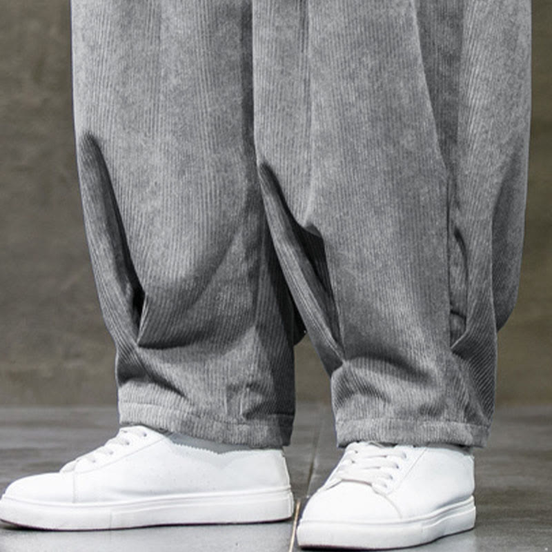 Spodnie męskie Buddha Stones Casual Plain Cotton Bloomer z kieszeniami - image 17