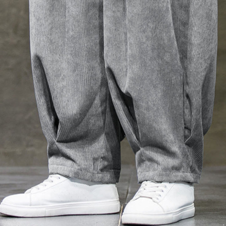Spodnie męskie Buddha Stones Casual Plain Cotton Bloomer z kieszeniami - image 17