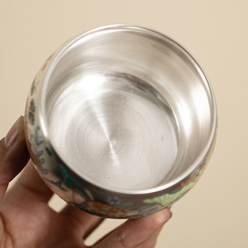 Buddha Stones Ryby Lotos Wodorosty Dolina Góry Sosna Smok Filiżanka Kung Fu Filiżanka do herbaty z pudełkiem prezentowym