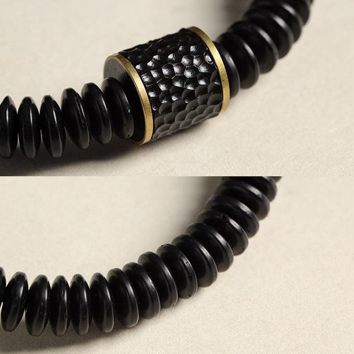 Buddha Stones Tybetańskie Skorupki Kokosa Pomyślne Chmury Pozytywna Bransoletka