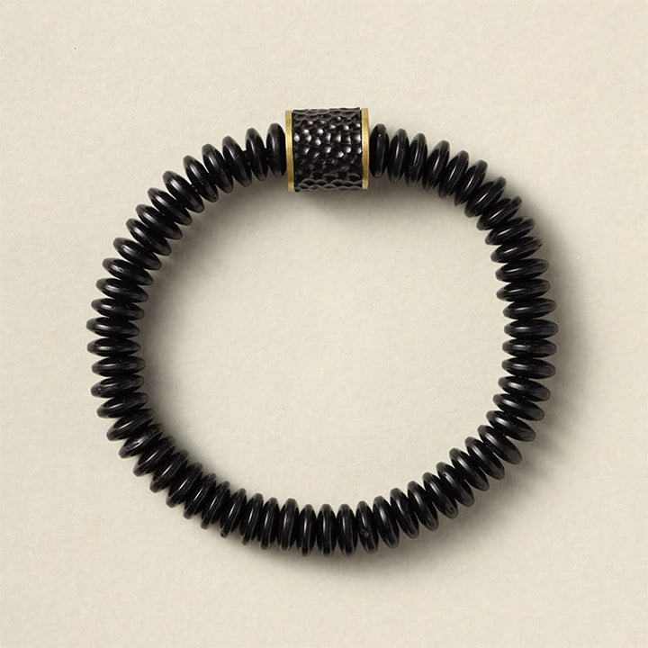 Buddha Stones Tybetańskie Skorupki Kokosa Pomyślne Chmury Pozytywna Bransoletka