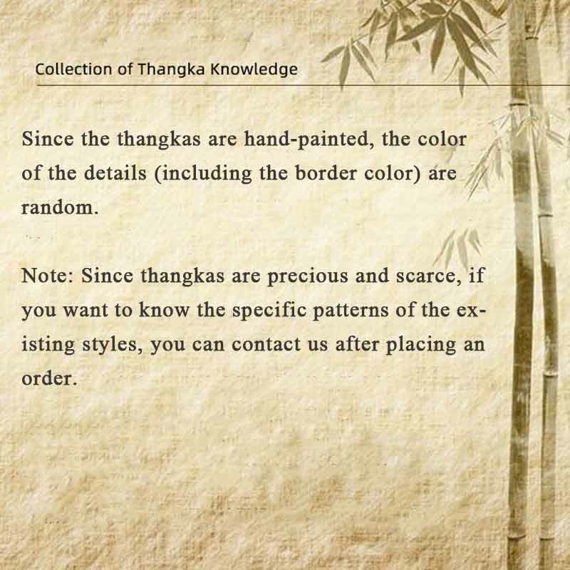 Buddha Stones Tybetańskie Thangka Malowanie Om Mani Padme Hum Pismo Ręcznie Robione Dekoracje (Losowy Styl)