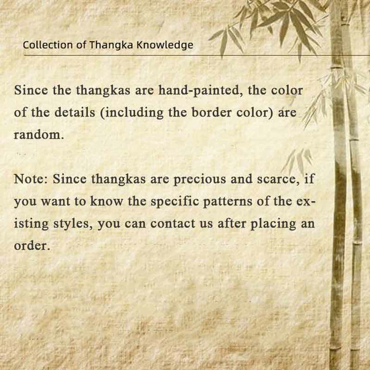 Buddha Stones Tybetańskie Thangka Malowanie Om Mani Padme Hum Pismo Ręcznie Robione Dekoracje (Losowy Styl)