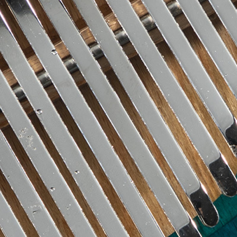 Kalimba z Buddha Stones 17/21 klawiszy Fortepian kciukowy Drewno bukowe Głęboki błękit wieloryba Przenośny fortepian palcowy