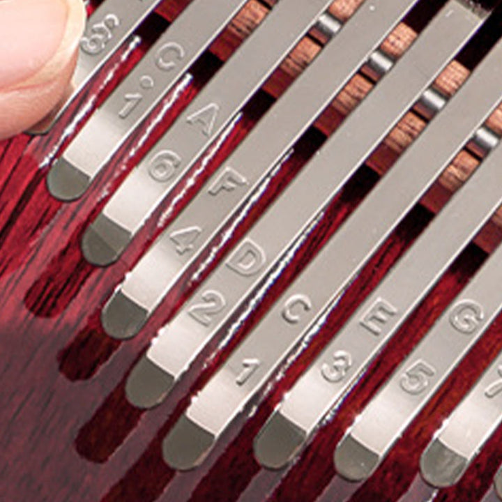 Kamienne Buddha Stones Kalimba 21 klawiszy Pianino kciukowe Peltogyne Drewniane przenośne pianino palcowe