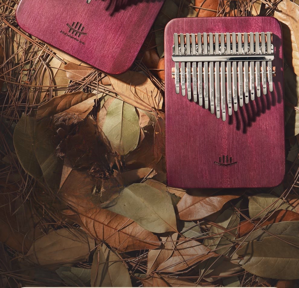 Kamienne Buddha Stones Kalimba 21 klawiszy Pianino kciukowe Peltogyne Drewniane przenośne pianino palcowe