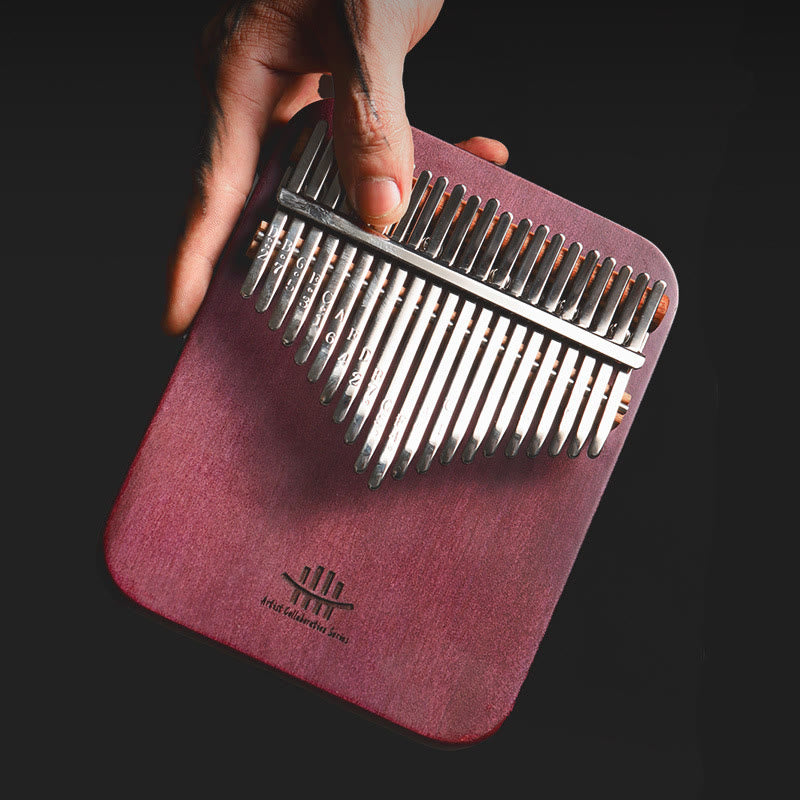 Kamienne Buddha Stones Kalimba 21 klawiszy Pianino kciukowe Peltogyne Drewniane przenośne pianino palcowe