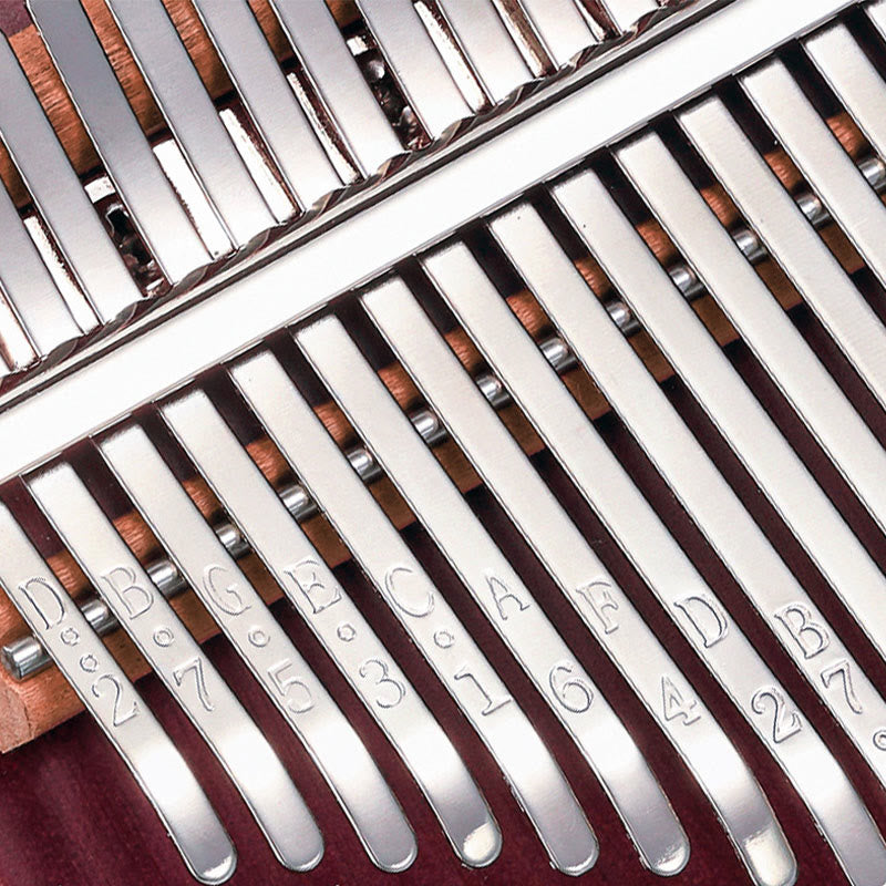 Kamienne Buddha Stones Kalimba 21 klawiszy Pianino kciukowe Peltogyne Drewniane przenośne pianino palcowe